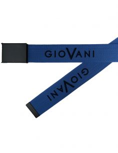 Granatowy pasek parciany -...