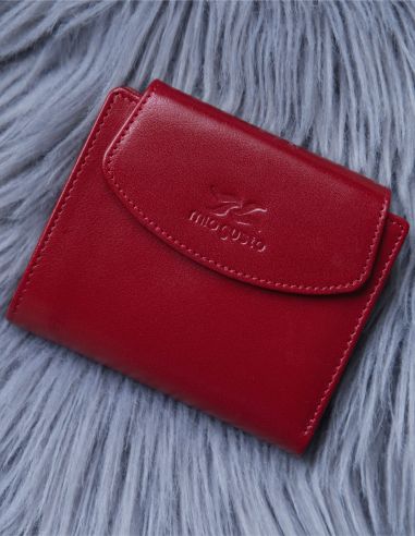 Skórzany mały portfel damski Nina -...