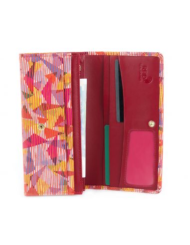 Skórzany duży portfel damski Orquidea...