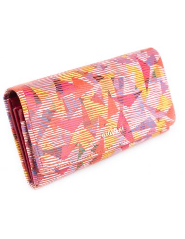 Skórzany duży portfel damski Orquidea...