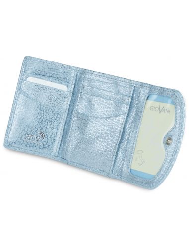 Skórzany mały portfel damski...