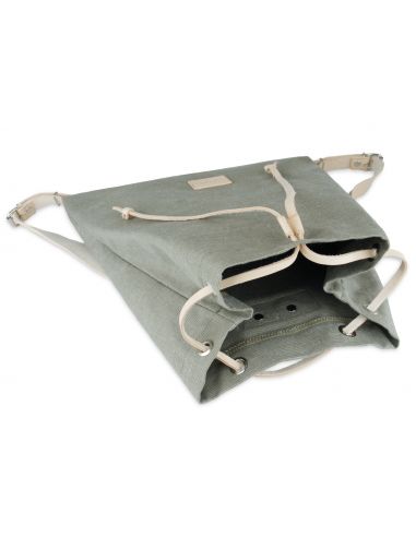 Plecak worek ze skórzanymi szelkami...