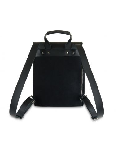 Plecak ze skórzanymi elementami...