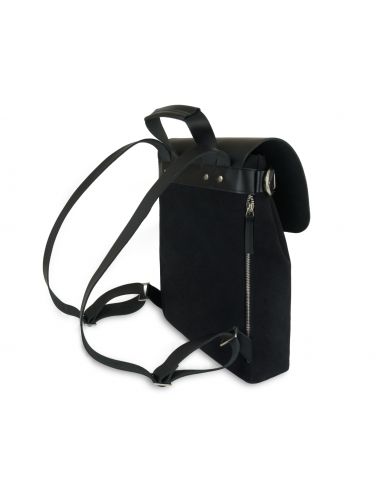 Plecak ze skórzanymi elementami...