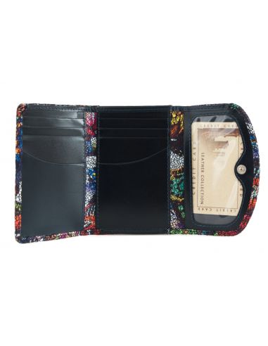 Skórzany mały portfel damski Elvira -...