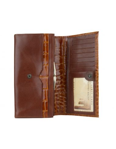 Skórzany duży portfel damski Vivian -...