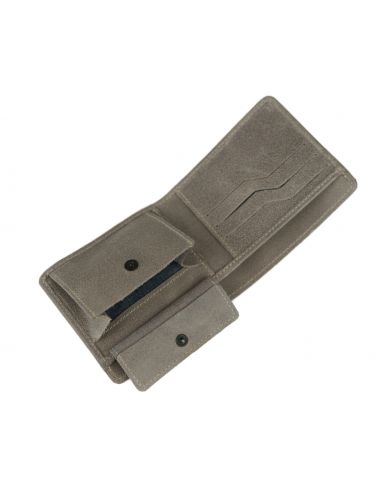 Skórzany mały portfel męski Brenon -...