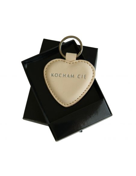 Skórzany brelok serce...