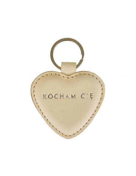 Skórzany brelok serce...