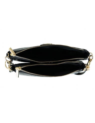 Skórzana torebka 2w1 wzór w krokodyla...