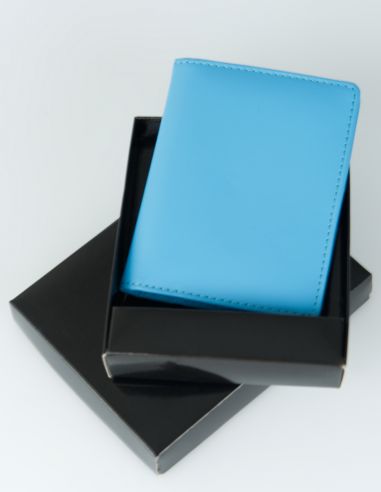 Skórzany wizytownik z okienkami ID -...