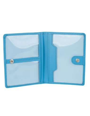 Skórzany wizytownik z okienkami ID -...