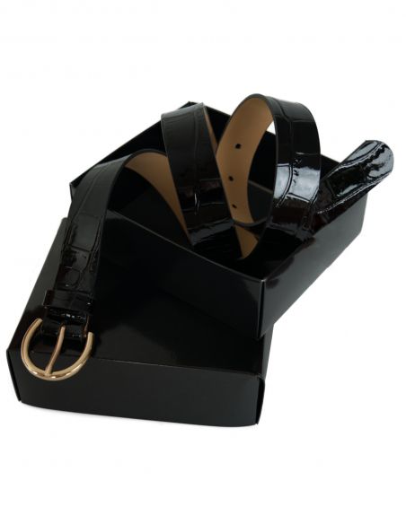 Pasek damski lakierowany...