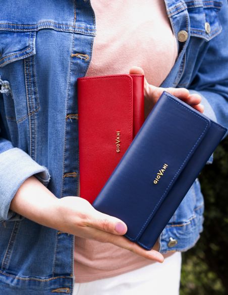 Skórzany portfel damski...