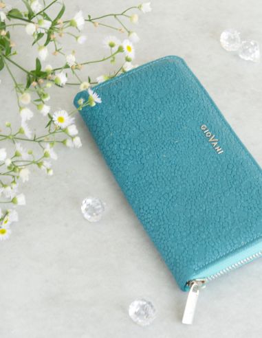 Skórzany duży portfel damski Sarah -...