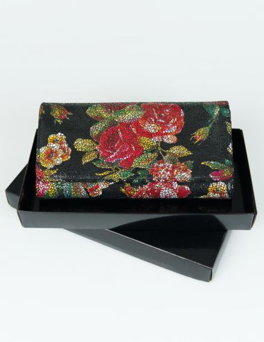 Skórzany duży portfel Tamara -...