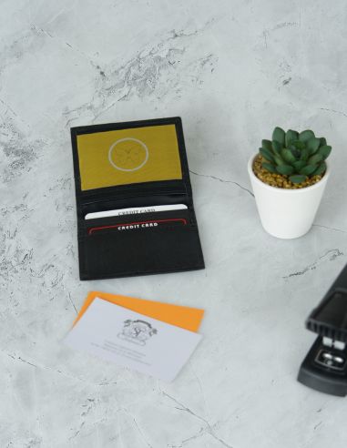 Skórzane dwustronne etui na karty -...