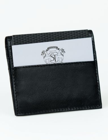 Skórzane dwustronne etui na karty -...