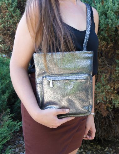 Skórzana torebka damska listonoszka...