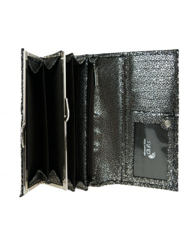 Skórzany duży portfel damski Ashlynn...