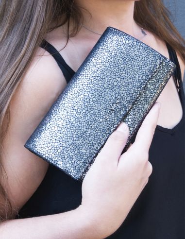 Skórzany duży portfel damski Ashlynn...