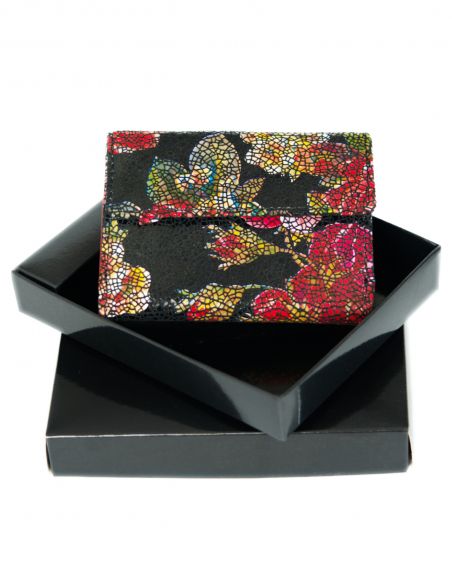 Skórzany mały portfel...