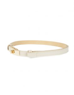 Beżowy skórzany pasek... 2