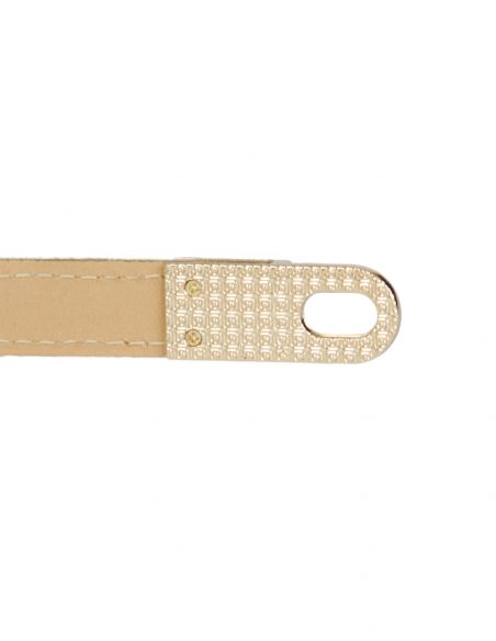 Koniakowy skórzany pasek...