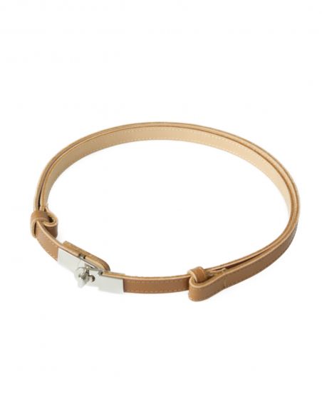 Karmelowy skórzany pasek...