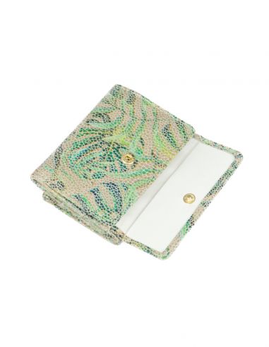 Skórzany mały portfel damski -...