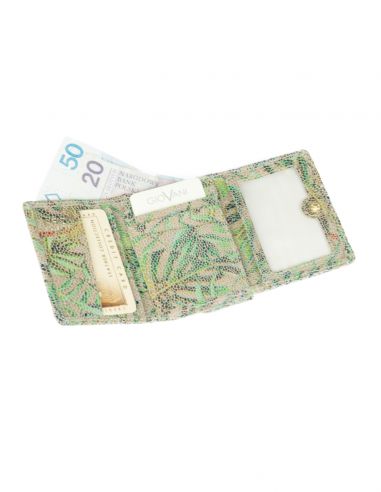 Skórzany mały portfel damski -...