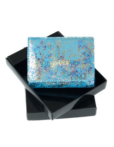 Skórzany mały portfel damski -...