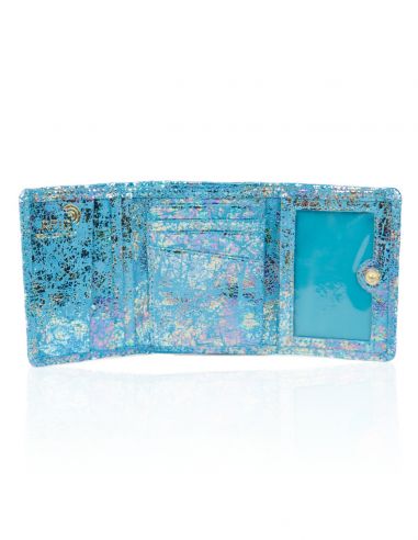 Skórzany mały portfel damski -...