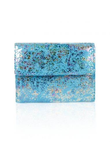 Skórzany mały portfel damski -...