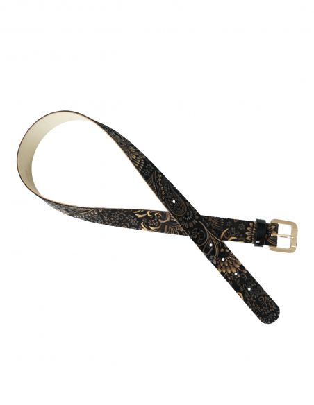 Skórzany pasek damski w...