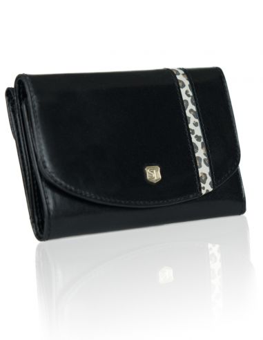 Skórzany mały portfel damski Octa -...