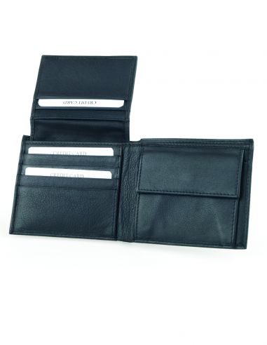 Skórzany portfel męski i wizytownik...