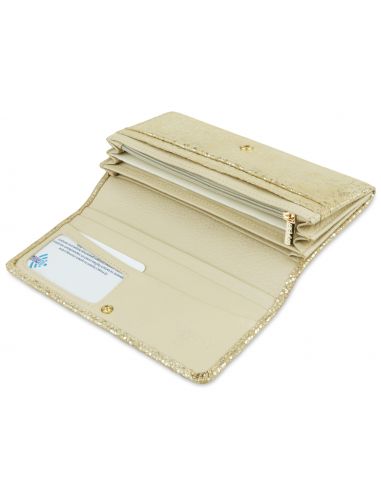 Skórzany duży portfel damski Ester -...