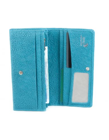 Skórzany duży portfel damski...