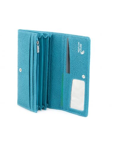 Skórzany duży portfel damski...