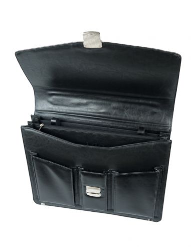 Skórzana teczka męska na zatrzask...