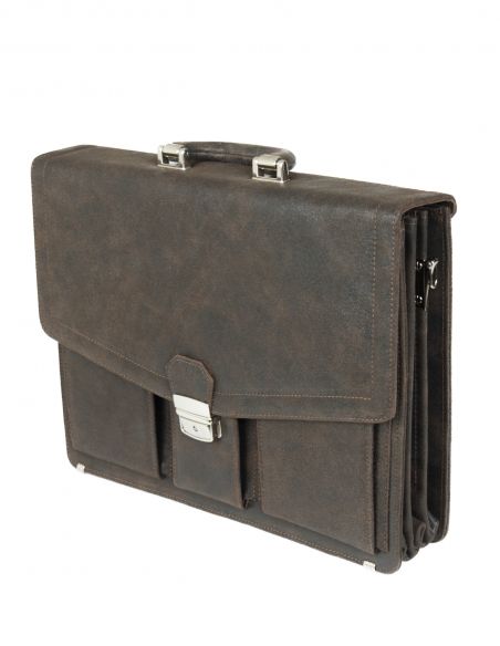 Skórzana teczka męska na...