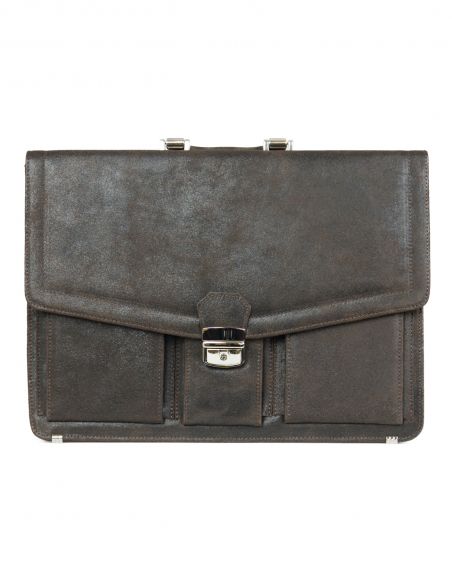 Skórzana teczka męska na...