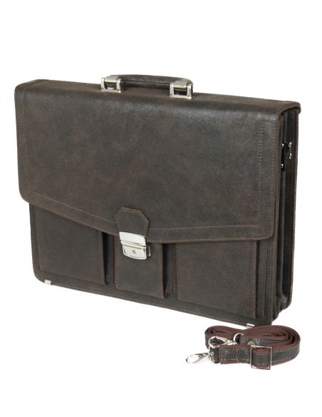 Skórzana teczka męska na...