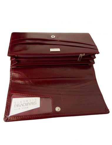 Skórzany duży portfel damski...