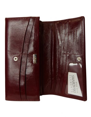 Skórzany duży portfel damski...