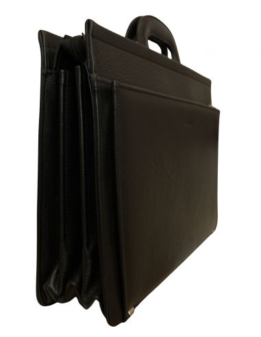 Skórzana teczka z wysuwanymi rączkami...