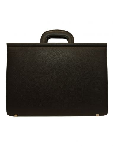 Skórzana teczka z wysuwanymi rączkami...