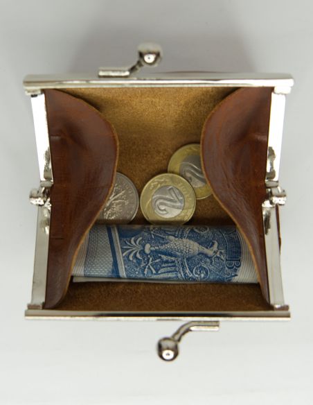 Skórzana mała portmonetka...