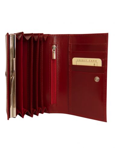 Skórzany portfel damski Belini -...